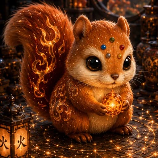 Ember Belly Squirrel, Fire Archive Spirit