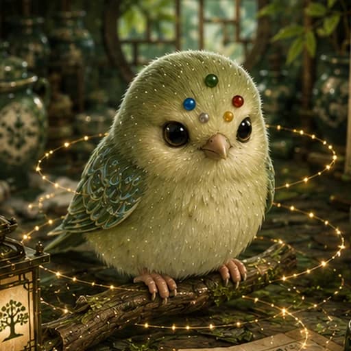 Green Finch, Wood Archive Spirit